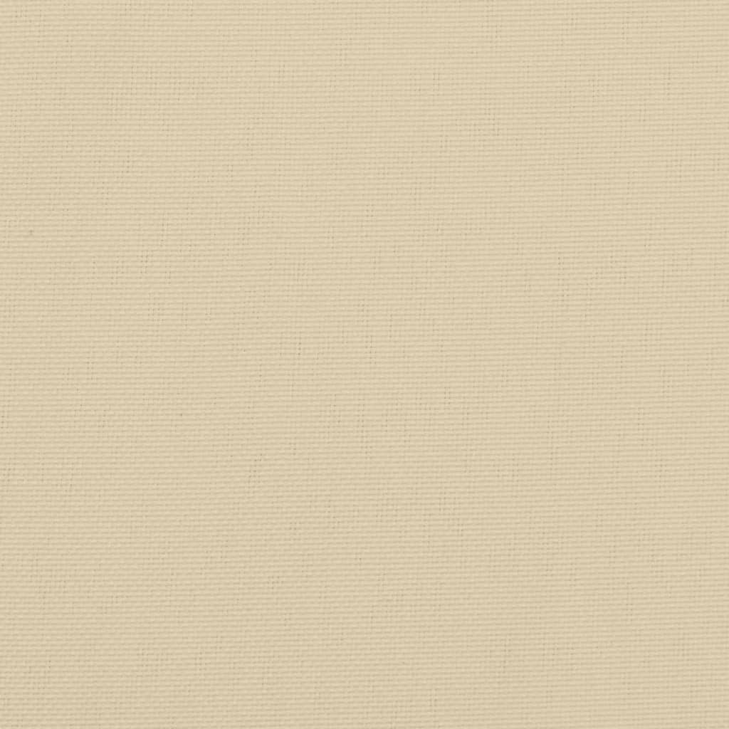 Lowback Chair Cushions 6 pcs Beige Oxford Fabric
