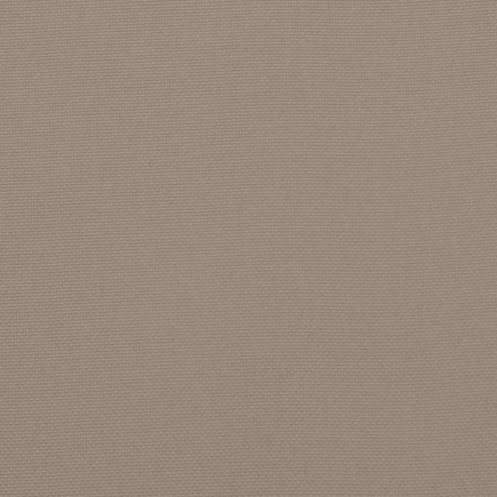 Lowback Chair Cushions 2 pcs Taupe Oxford Fabric
