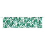 Garden Bench Cushions 2 pcs Leaf Pattern 200x50x7 cm Oxford Fabric - 45-Degree Angle