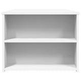Coffee Table White 102x55x42 cm Engineered Wood - 45-Degree Angle