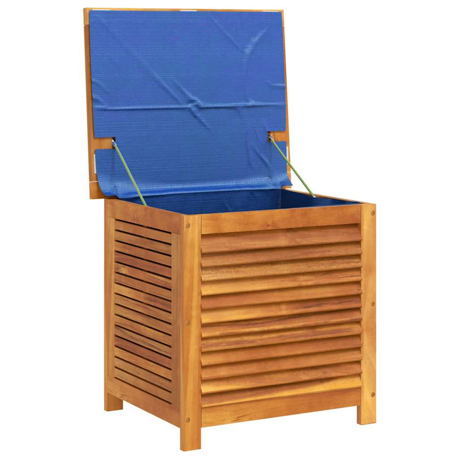 Garden Storage Box with Louver 60x50x56 cm Solid Wood Acacia
