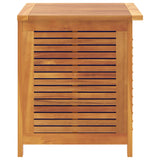 Garden Storage Box with Louver 60x50x56 cm Solid Wood Acacia - Low Angle
