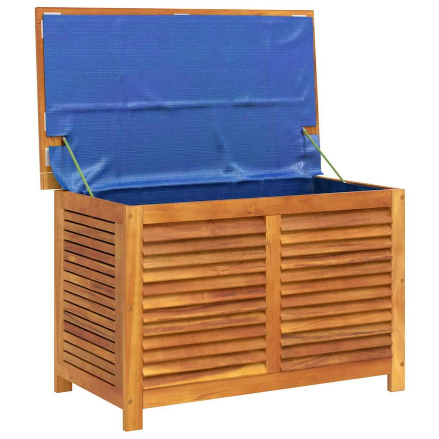 Garden Storage Box with Louver 90x50x56 cm Solid Wood Acacia