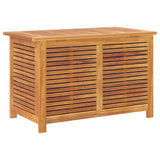 Garden Storage Box with Louver 90x50x56 cm Solid Wood Acacia - Extra Image