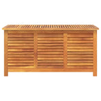 Garden Storage Box with Louver 113x50x56 cm Solid Wood Acacia