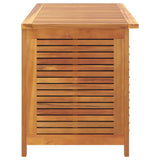 Garden Storage Box with Louver 113x50x56 cm Solid Wood Acacia - Low Angle