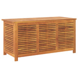 Garden Storage Box with Louver 113x50x56 cm Solid Wood Acacia - Extra Image