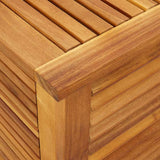Garden Storage Box with Louver 113x50x56 cm Solid Wood Acacia - Extra Image