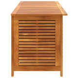 Garden Storage Box with Louver 150x50x56 cm Solid Wood Acacia - Low Angle