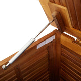 Garden Storage Box with Louver 150x50x56 cm Solid Wood Acacia - Extra Image