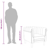 Sofa Chair Black Velvet - Extra Image