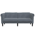 Sofa 2-Seater Dark Grey Velvet