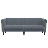 Sofa 3-Seater Dark Grey Velvet