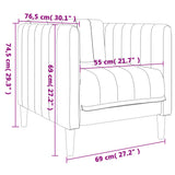 Sofa Chair Black Fabric