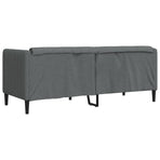 Sofa 2-Seater Dark Grey Fabric