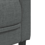 Sofa 2-Seater Dark Grey Fabric