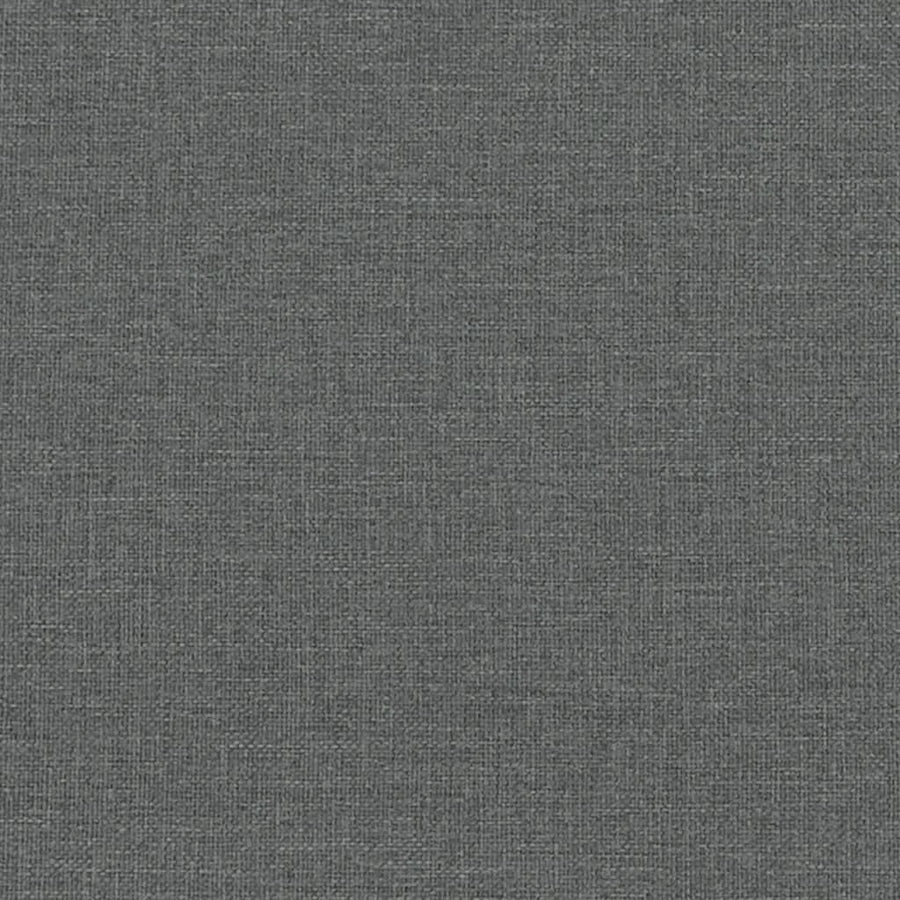 Sofa 3-Seater Dark Grey Fabric