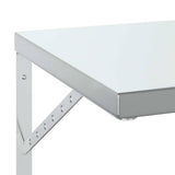 Wall Shelves 2 pcs 75x40 cm Silver Stainless Steel - Low Angle