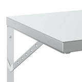 Wall Shelves 2 pcs 50x40 cm Silver Stainless Steel - Low Angle