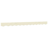 Replacement Fabric for Awning Valance Cream Stripe 3 m - Front View