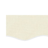 Replacement Fabric for Awning Valance Cream Stripe 5 m - Top-Down View