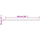 Replacement Fabric for Awning Valance Cream Stripe 5 m