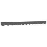 Replacement Fabric for Awning Valance Anthracite Stripe 3 m - Front View