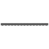 Replacement Fabric for Awning Valance Anthracite Stripe 3.5 m - Side View