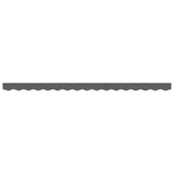 Replacement Fabric for Awning Valance Anthracite Stripe 4 m - Side View