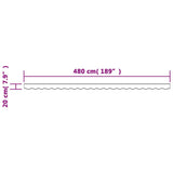 Awning Valance Replacement Anthracite Stripe 500 cm