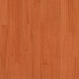 Bed Frame without Mattress Wax Brown 150x200 cm Solid Wood Pine