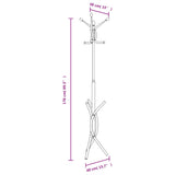 Coat Stand Black 176 cm Powder-coated Iron