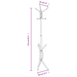 Coat Stand Black 176 cm Powder-coated Iron - Low Angle