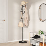 Coat Stand Black 183 cm Powder-coated Iron - Side View