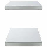 Wall Shelves 2 pcs 100x30 cm Silver Stainless Steel
