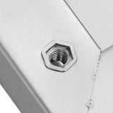 Wall Shelves 2 pcs 100x23.5 cm Silver Stainless Steel - Low Angle