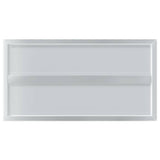 Wall Shelves 2 pcs 75x40 cm Silver Stainless Steel