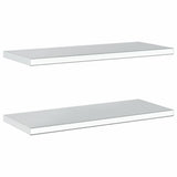 Wall Shelves 2 pcs 75x30 cm Silver Stainless Steel