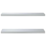 Wall Shelves 2 pcs 75x23.5 cm Silver Stainless Steel