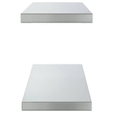 Wall Shelves 2 pcs 75x23.5 cm Silver Stainless Steel