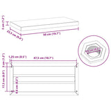 Wall Shelves 2 pcs 50x23.5 cm Silver Stainless Steel