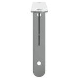 Shelf Brackets 4 pcs 23.5x2.5x15.5 cm Silver Stainless Steel