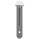 Shelf Brackets 4 pcs 30x2.5x15.5 cm Silver Stainless Steel - Rear View