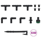 Garden Soaker Hose Black 0.6