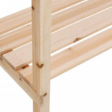 Plant Table with Shelves 78x38x82.5 cm Solid Wood Fir - Low Angle