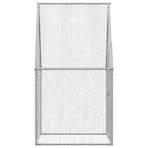 Chicken Cage Silver 100x100x190 cm Galvanised Steel