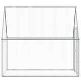 Chicken Cage Silver 200x100x190 cm Galvanised Steel - Rear View