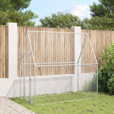 Chicken Cage Silver 200x100x190 cm Galvanised Steel - Top-Down View
