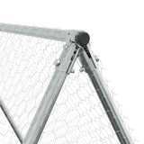Chicken Cage Silver 400x100x190 cm Galvanised Steel - Close-Up Angle