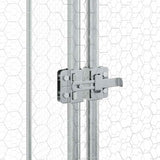 Chicken Cage Silver 400x100x190 cm Galvanised Steel - Extra Image